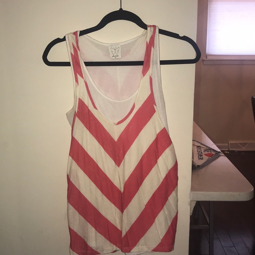Adorable striped layered tank